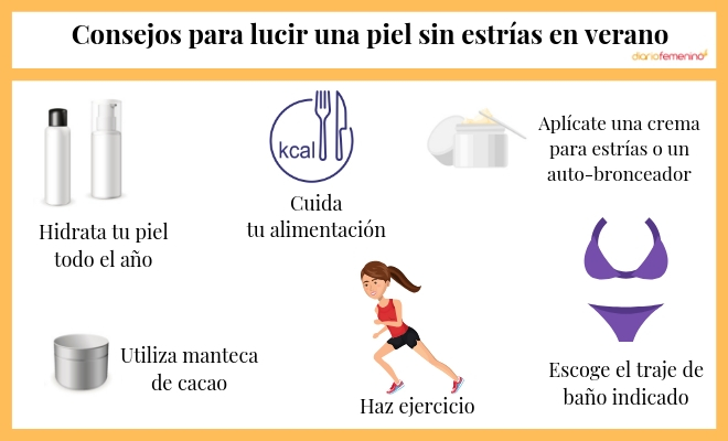 Trucos para eliminar las estrías durante el verano